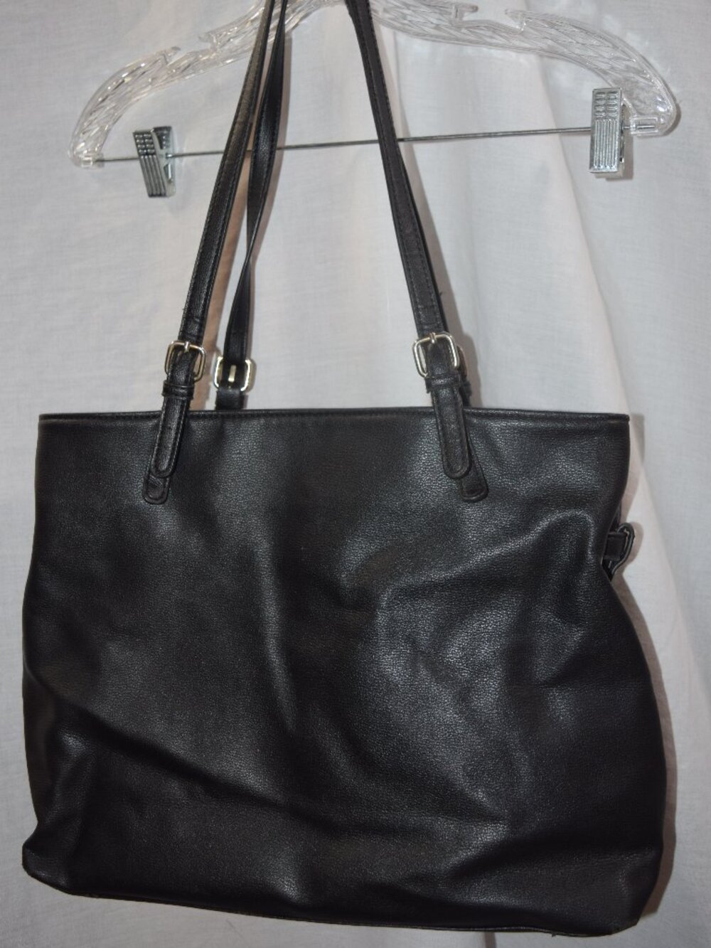 Mathew and Julian Black Tote Bag Large Purse